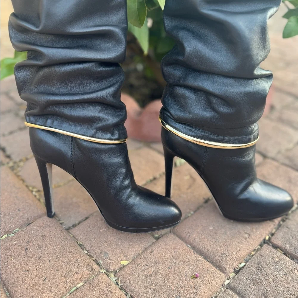 Sergio Rossi Leather boots Size 36 - Picture 2 of 9